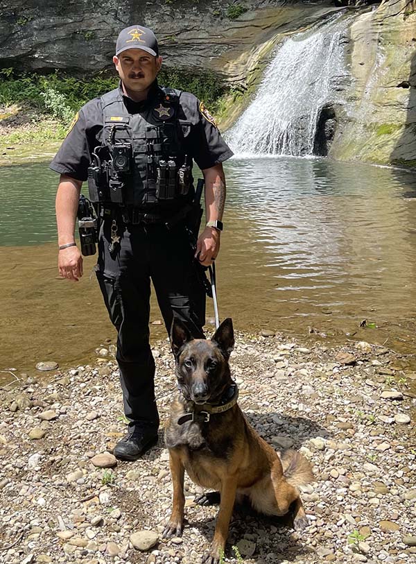 Corporal Shanes and K9 Rafa